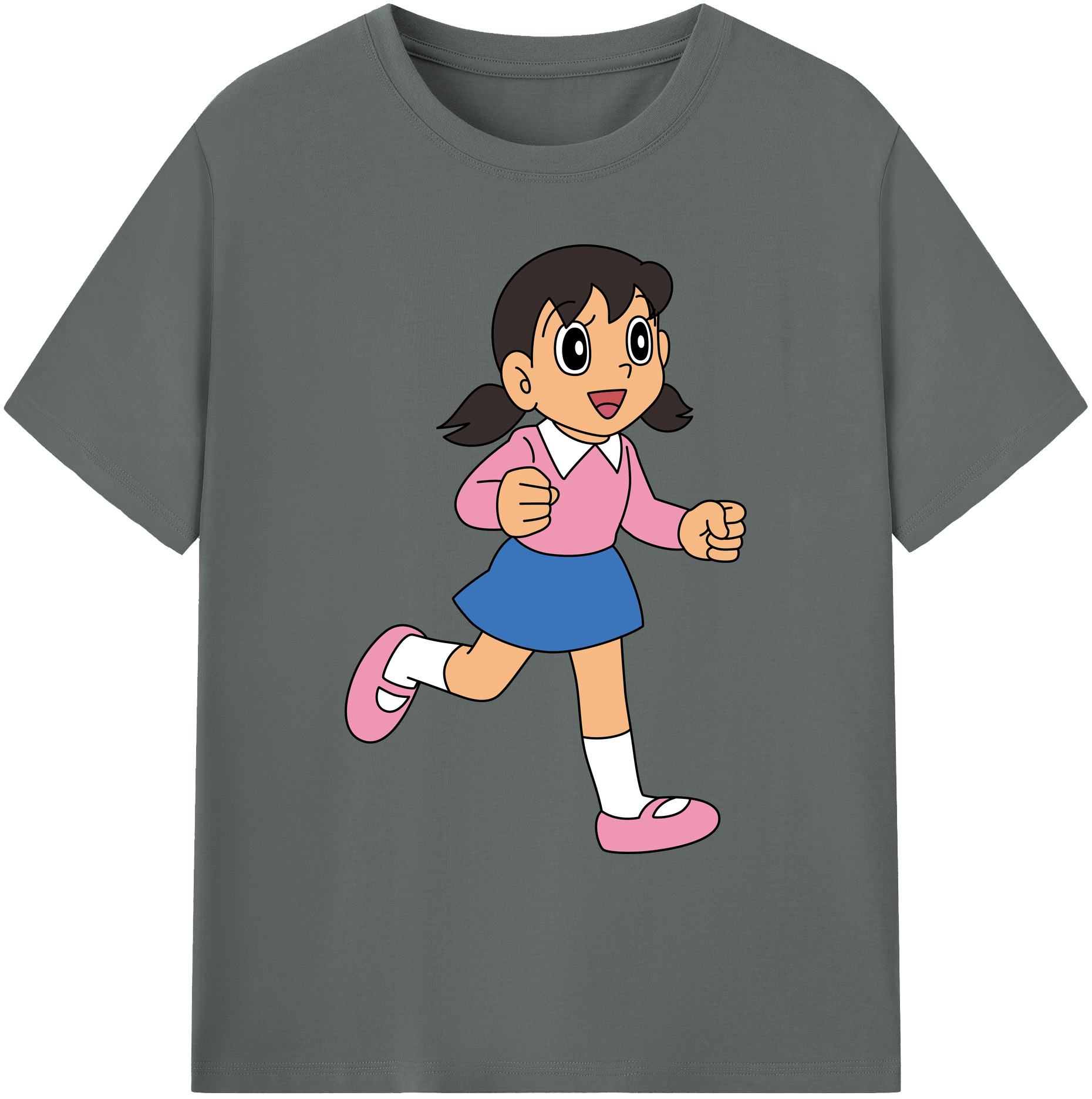 （画像用） ドラえもん みなもと しずか Doraemon Shizuka Minamoto 綿100％ メンズ半袖Tシャツ｜肌触りやわらか＆通気性
